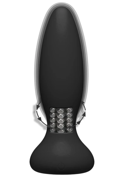 A-Play - Rimmer - Rechargeable Silicone Anal Plug with Remote - Teal