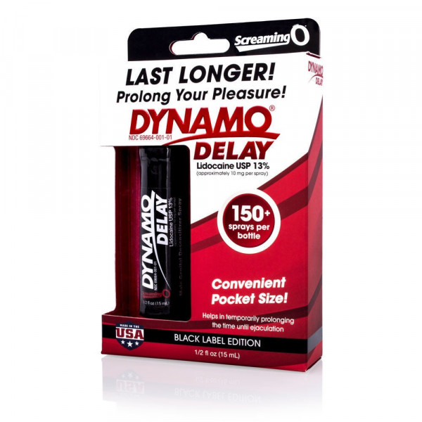 Screaming O Male Dynamo Delay Spray - Black Series