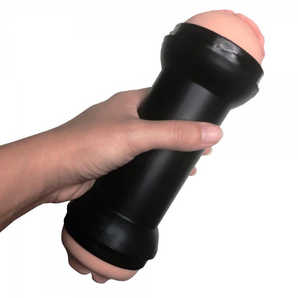 Realistic Double-Ended Stroker - Tight Pussy & Ass or BJ & Pussy Stroker!