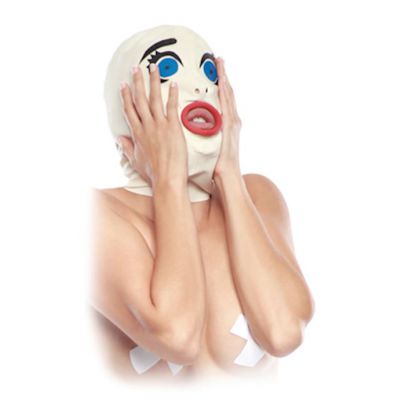 Ff Extreme scared Straight Latex Hood White