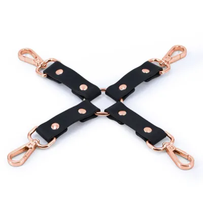 Black Rose Gold Couture Hog Tie