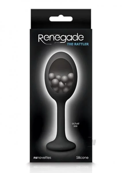Renegade The Rattler Black Silicone Butt Plug — image 4 of 4
