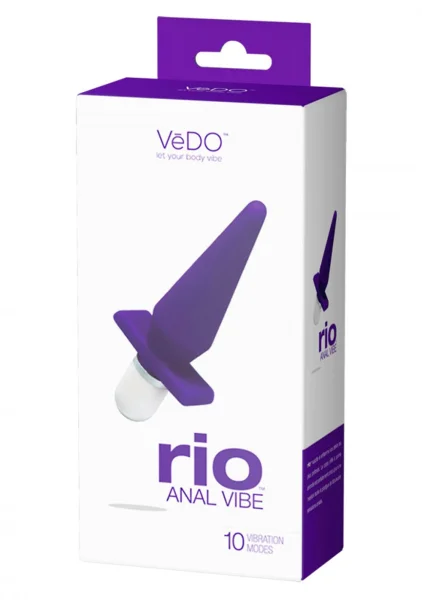 Rio Silicone Anal Vibe by VeDO - Just Black