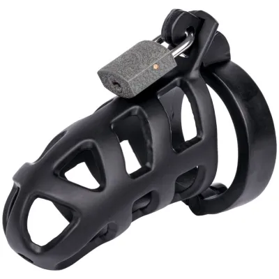 Torment Stainless Steel Black Matte Chastity Cage