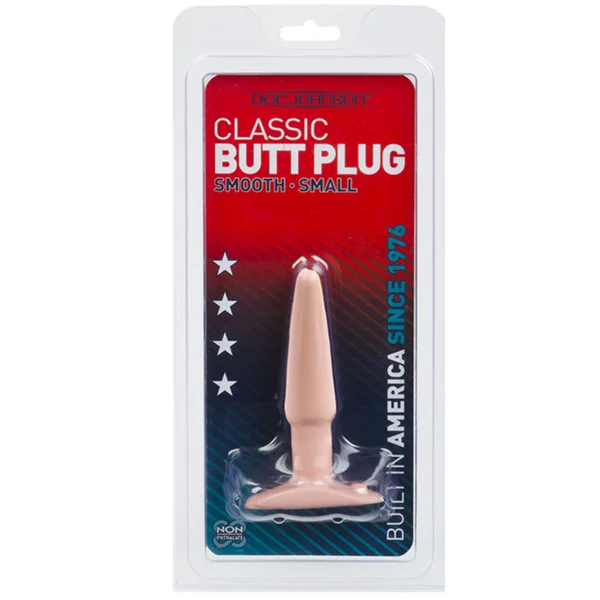 Classic Smooth Butt Plug Small Flesh Pink — image 5 of 5