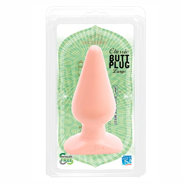 Classic Smooth Butt Plug Large Flesh Pink — image 7 of 7