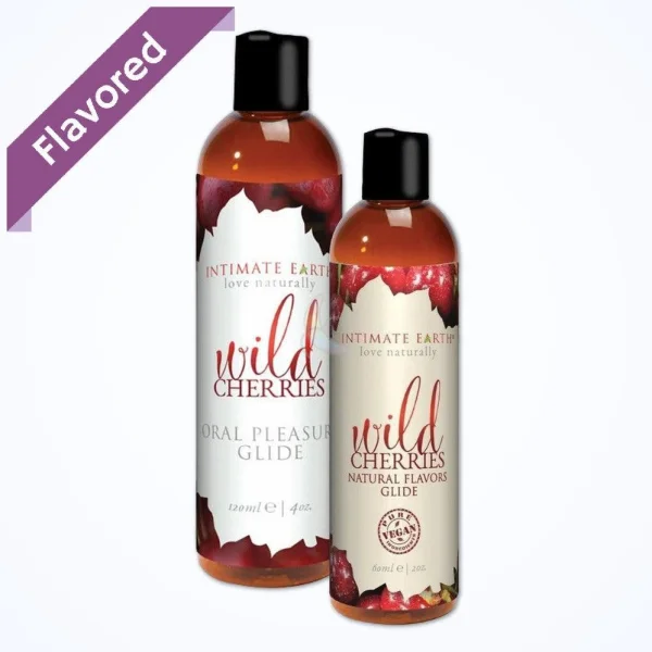 Intimate Earth Wild Cherries Flavored Water-Based Lube | 2oz