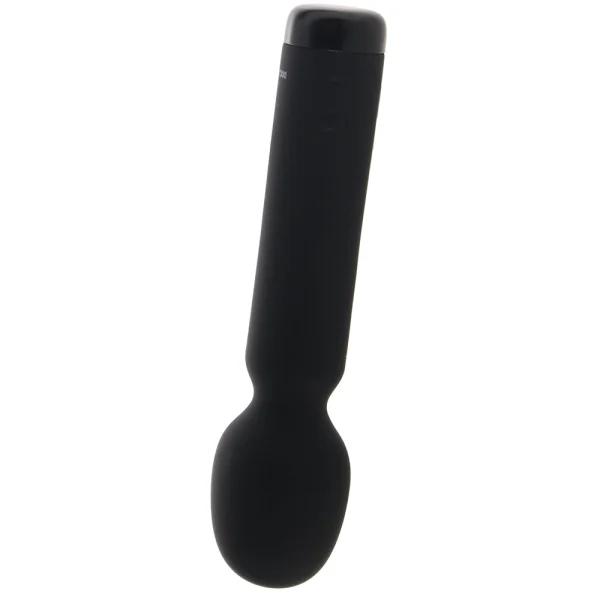 In A Bag Silicone Rechargeable Wand Massager By Doc Johnson - Black