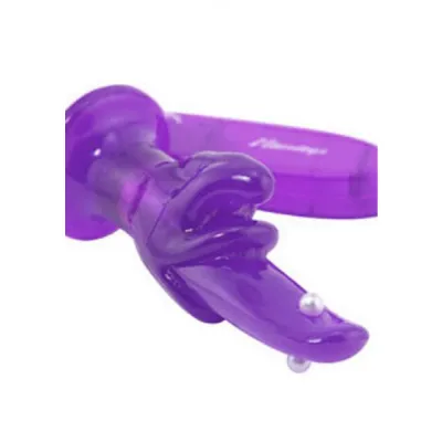 Pleasure Tongue With Pearl Stud Tickler Multi Speed Purple