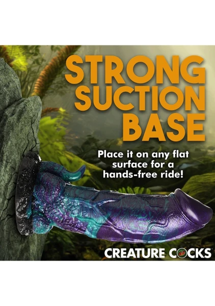 Dino-Dick 9" Silicone Suction Cup Dildo By Creature Cocks - XL