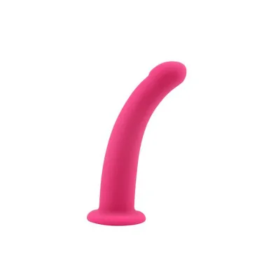 Bend Over Suction Cup Dildo 7 Inch Pink 7 Inch