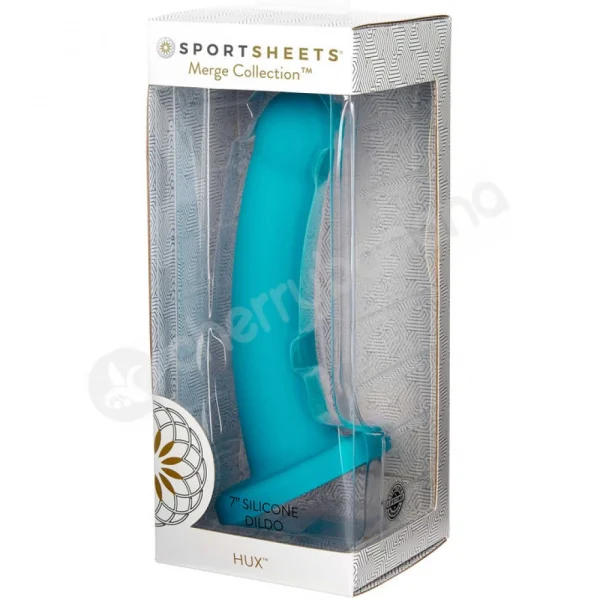 Sportsheets Hux Teal 7" Solid Silicone Dildo With Suction Cup Base