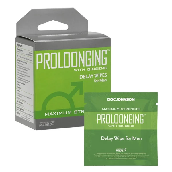 Proloonging With Ginseng Delay Wipes For Men 10 Pack