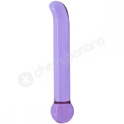 Crystal Pleasures Glass Purple Magic G Spot Double Dildo