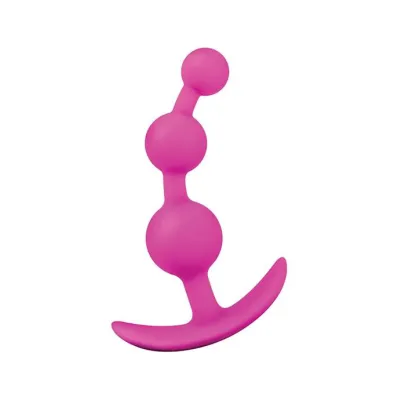 Quad bead Anal Chain Pink Large