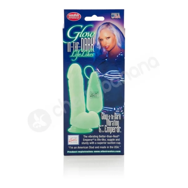 Glow-in-the-dark Life-likes Vibrating 6'' Emperor Dildo