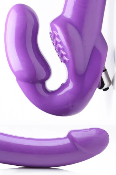 Strap U Mighty-Thrust - 9.5" Thrusting & Vibrating Strapless Strap-On with Remote Control