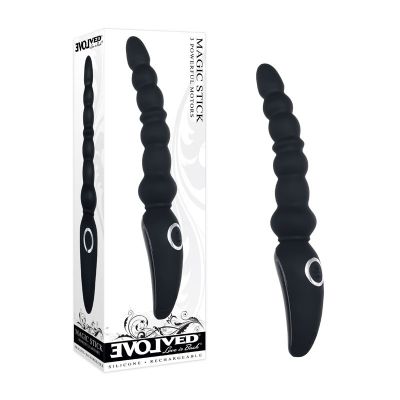 Evolved Magic Stick Black 23 6 cm USB Rechargable Vibrator