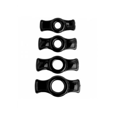 Cockring Set Black Vibrating Cock Ring