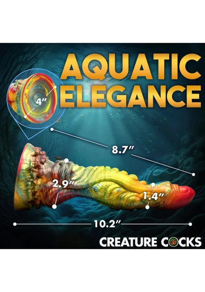 Majestic Merman 10" Silicone Suction Cup Dildo By Creature Cocks