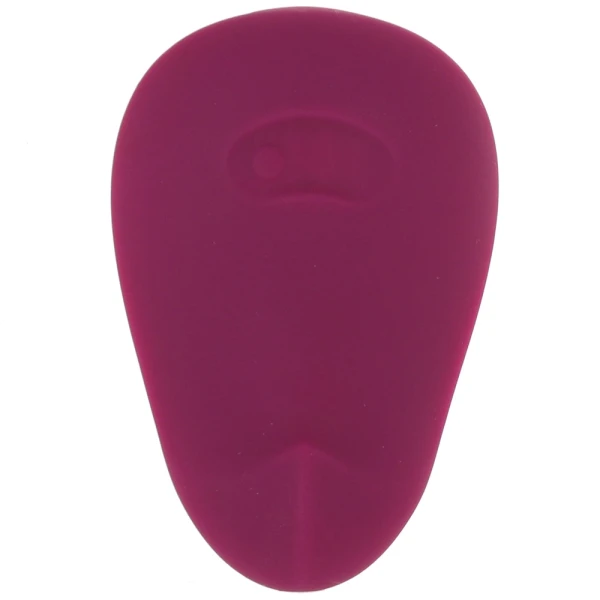 POM Silicone Rechargeable Flexible Waterproof Vibrator by Dame - Plum