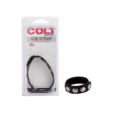 Colt Adjustable 5 Snap Leather Strap