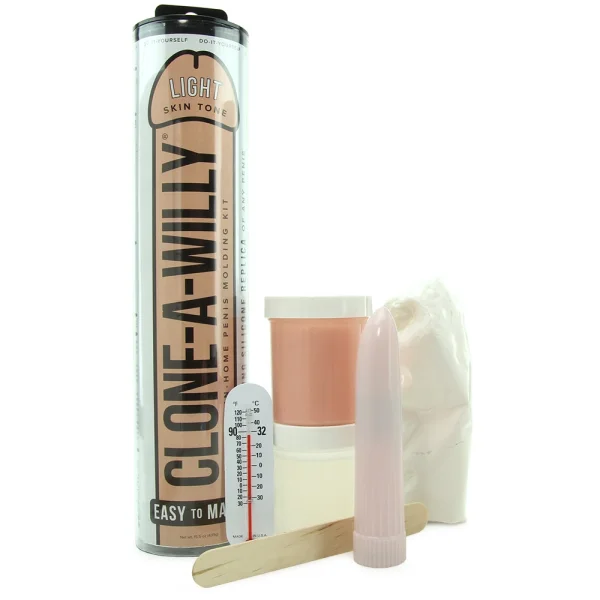 Clone-A-Willy Make Your Own Vibrating Silicone Dildo - Light Skin Tone