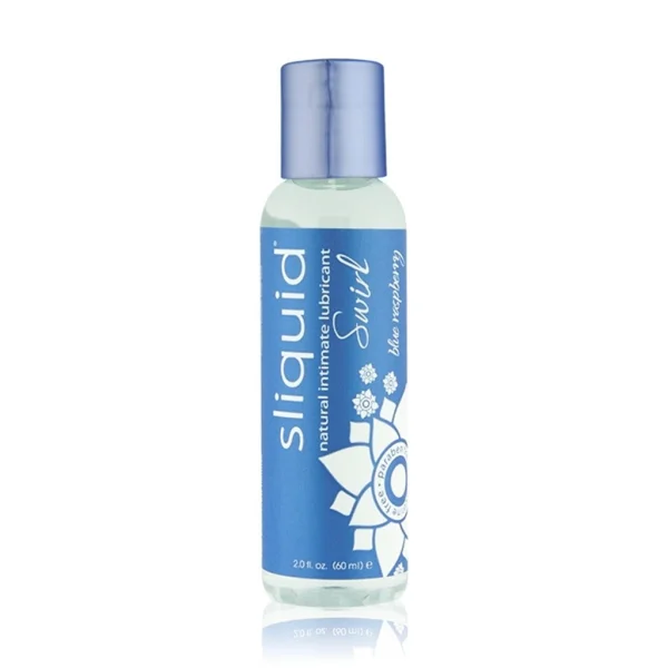 Sliquid Swirl Naturals Blue Raspberry - Flavored Lube | 2oz