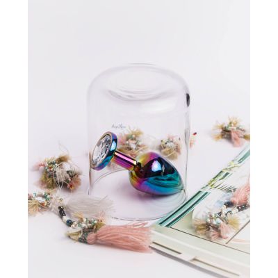 Rear Assets Multi Color Gem Anal Plug by NS