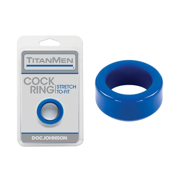 Titanmen Thick Stretch-to-Fit Cock Ring by Doc Johnson — image 2 of 7
