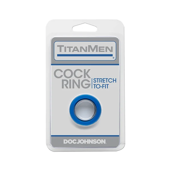Titanmen Thick Stretch-to-Fit Cock Ring by Doc Johnson — image 4 of 7