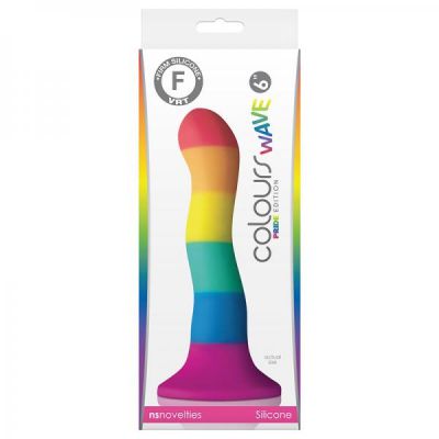 Colours Pride Edition 6in Wave Dildo Rainbow