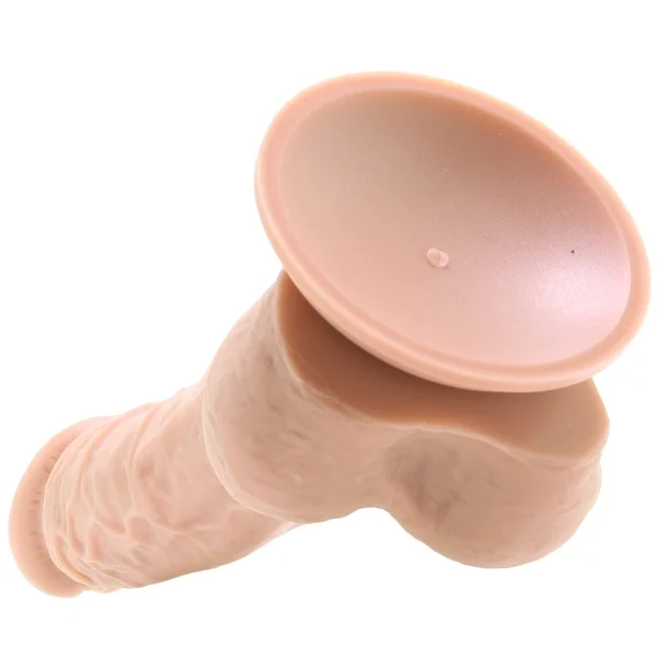 Colours Dual Density 8 Inch Silicone Suction Cup Dildo - Vanilla
