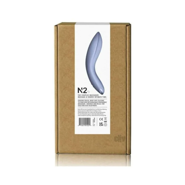 Personal Massagers: Niya 2 Rechargeable Silicone Couples Massager Cornflower