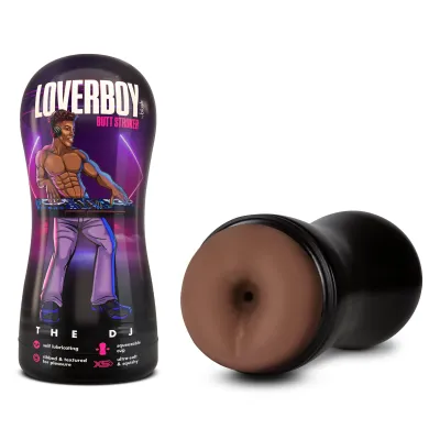 Loverboy the Dj Self Lubricating Stroker Brown