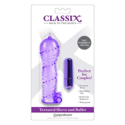 Classix Textured Sleeve Bullet Purple