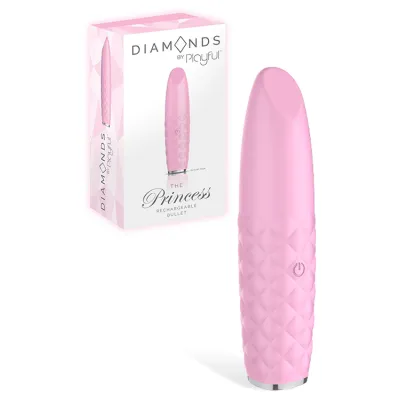 Playful Diamonds The Princess Rechargeable 3 3 Bullet Vibrator