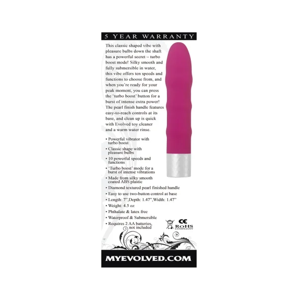 The Ignite Turbo Boost Plastic Vibrator Pink — image 5 of 9