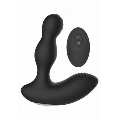 Remote Controlled E stim Vibrating Prostate Massager Black