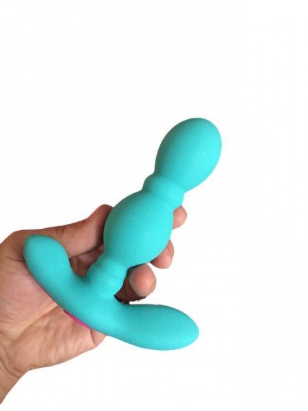 FemmeFunn Vibrating Butt Plug - Turquoise