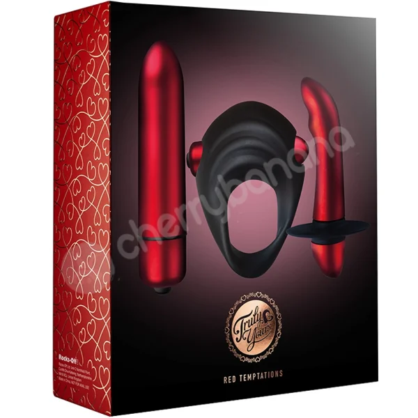 Rocks Off Truly Yours Red Temptations Vibrator Kit