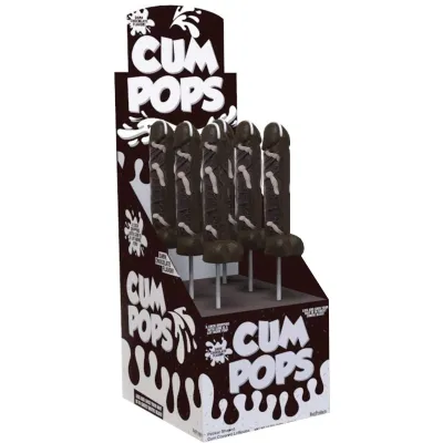 Cum Cock Pops Dark Chocolate 6 Piece P O P Display