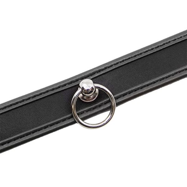 Love In Leather Padded Faux Leather Collar