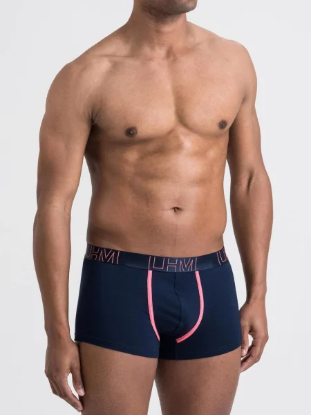 LHM Modal Navy Blue Contrast Boxer Shorts