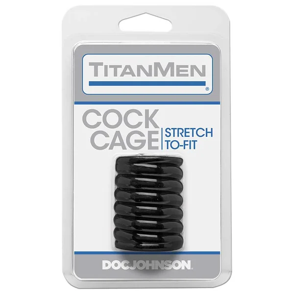 TitanMen Ribbed Stretch-To-Fit Cock Cage Girth Enhancer — image 3 of 7