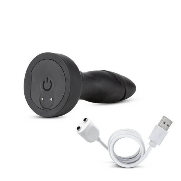 Anal Adventures Platinum 5.75 Inch Drive Rechargeable Butt Plug Silicone with Remote by Blush Novelties — image 4 of 5
