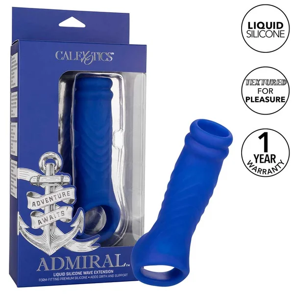 Admiral Liquid Silicone Blue Wave Cock Sheath Girth Enhancer — image 9 of 10