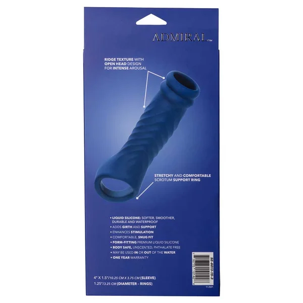 Admiral Liquid Silicone Blue Wave Cock Sheath Girth Enhancer — image 10 of 10