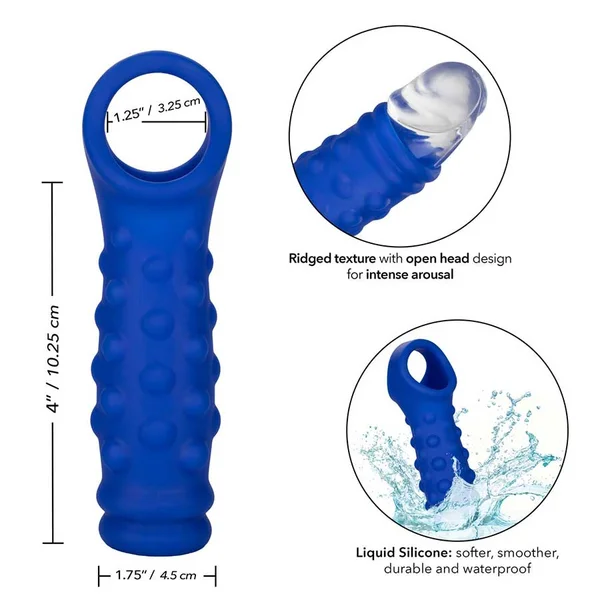 Admiral Liquid Silicone Blue Beaded Cock Sheath Girth Enhancer — image 8 of 10