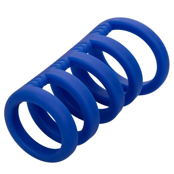 Admiral Xtreme Blue Liquid Silicone Cock Cage Ring Combo — image 4 of 8